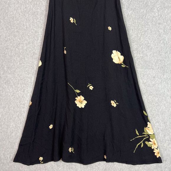 Reformation Black Floral Saldana Midi Sundress in Kiara Size 8 - Picture 4 of 11
